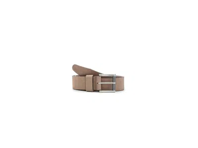 Johnston & Murphy Nubuck Roller Buckle Belt Men's Belts Taupe: 34