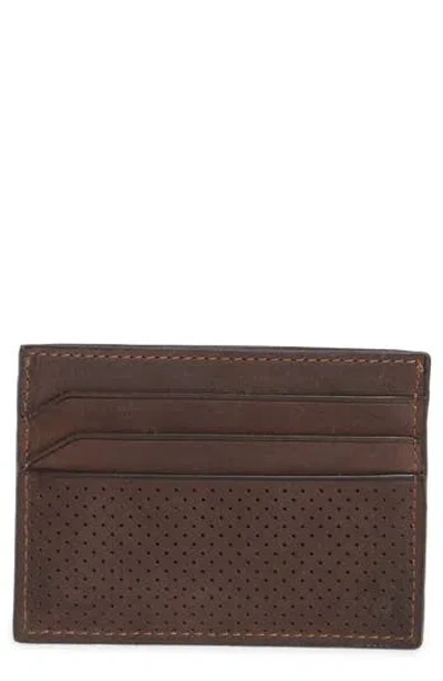 Johnston & Murphy Oil Tanned Leather Weekend Card Case