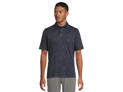 Johnston & Murphy Paisley Knit Jacquard Polo In Blue