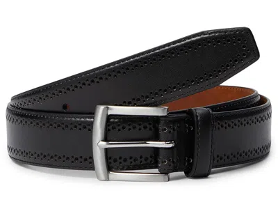 Johnston & Murphy Perfed Edge Belt Belts Black: 40" Waist