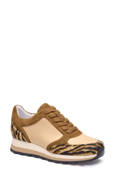 Johnston & Murphy Piper Knit Panel Sneaker In Brown