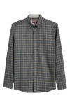 Johnston & Murphy Plaid Heathered Cotton Button-up Shirt In Multi