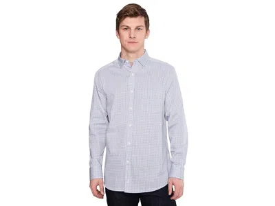 Johnston & Murphy Printed Cotton Shirt In Blue