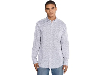 Johnston & Murphy Printed Cotton Shirt In Multi