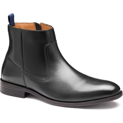 Johnston & Murphy Reeve Zip Boot In Black
