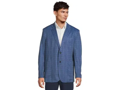 Johnston & Murphy Relaxed Knit Blazer In Blue