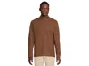 Johnston & Murphy Reversible Solid Quarter-zip In Brown