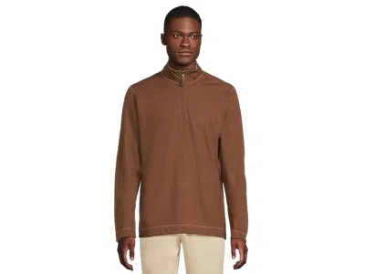 JOHNSTON & MURPHY REVERSIBLE SOLID QUARTER-ZIP