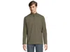 Johnston & Murphy Reversible Solid Quarter-zip In Green