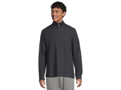 JOHNSTON & MURPHY REVERSIBLE SOLID QUARTER-ZIP