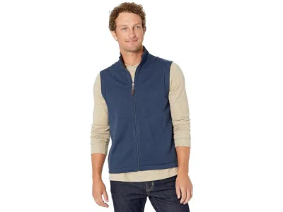 Johnston & Murphy Reversible Solid Vest In Blue