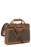 Johnston & Murphy Rhodes Leather Briefcase In Brown