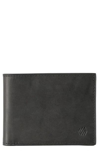 Johnston & Murphy Rhodes Leather Bifold Wallet In Black