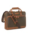 Johnston & Murphy Rhodes Leather Briefcase In Brown,tan
