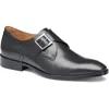 Johnston & Murphy Men's Richland Monk Strap Dress Shoes In Black Full Grain