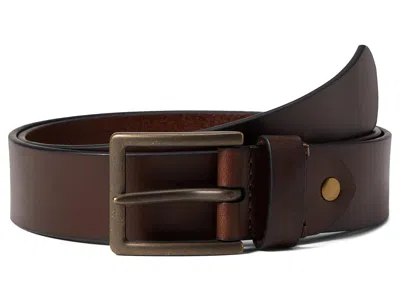 Johnston & Murphy Rivet Belt Men's Belts Dark Brown: 42