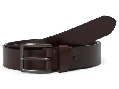 Johnston & Murphy Rivet Leather Belt Belts Brown: 46" Waist In Burgundy