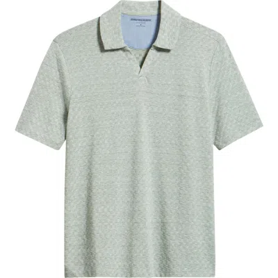 Johnston & Murphy Sedona Basketweave Knit Polo In Gray