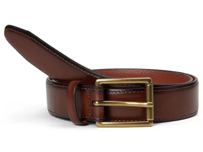 Johnston & Murphy Shadow-edged Belt Men's Belts Brown: 32