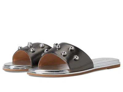 Johnston & Murphy Shayla Embellished Slide In Gray