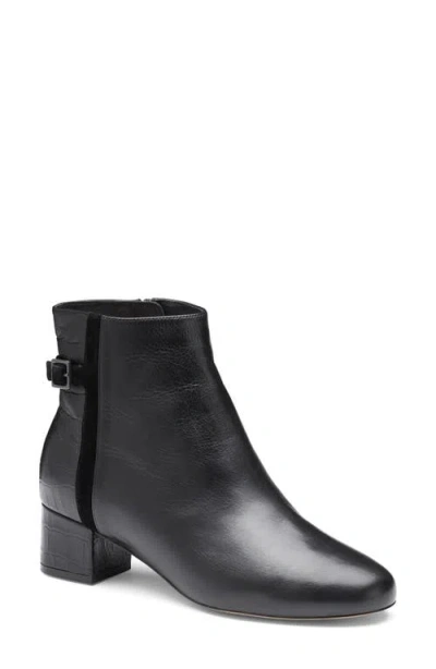 Johnston & Murphy Sienna Belted Bootie In Animal Print