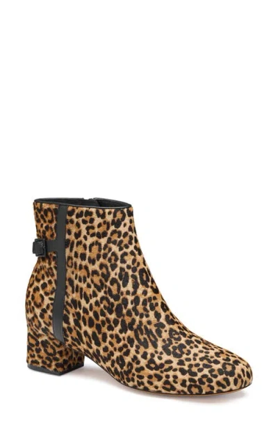 Johnston & Murphy Sienna Belted Genuine Calf Hair Bootie In Multi