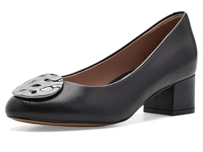 Johnston & Murphy Sienna Ornamental Pumps High Women's Heels Black: 9.5 M, Leather
