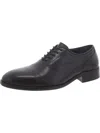 Johnston & Murphy Tabor Mens Leather Plain Toe Derby Shoes In Black
