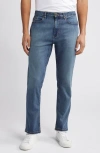 Johnston & Murphy Straight Leg Jeans In Light Wash