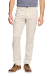 Johnston & Murphy Straight Leg Stretch Pima Cotton Pants In Grey