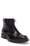 JOHNSTON & MURPHY JOHNSTON AND MURPHY STRATFORD CAP TOE LEATHER BOOT