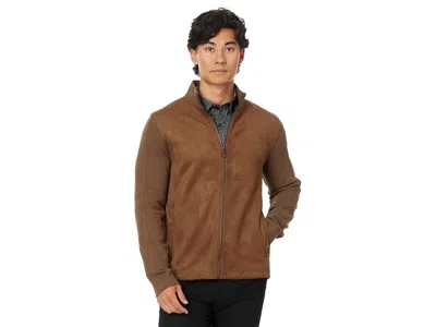 Johnston & Murphy Suede Full Zip In Brown