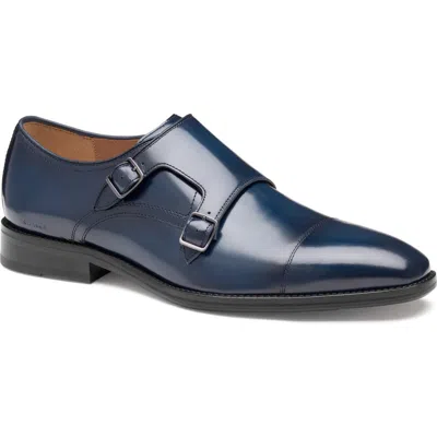 JOHNSTON & MURPHY JOHNSTON & MURPHY SULLIVAN CAP TOE DOUBLE MONK STRAP SHOE