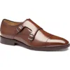 Johnston & Murphy Sullivan Cap Toe Double Monk Strap Shoe In Multi