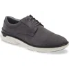Johnston & Murphy Tanner Waterproof Plain Toe Derby In Dark Gray Waterproof Nubuck