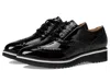 Johnston & Murphy Ulyssa Wingtip Platform Oxford In Black