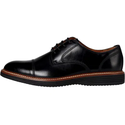 Johnston & Murphy Upton Cap Toe Black Full Grain 20-7955 Men's