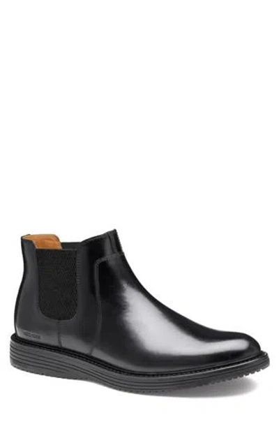 Johnston & Murphy Upton Chelsea Boot In Black