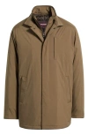 Johnston & Murphy Upton City Coat With Removable Bib In Brown