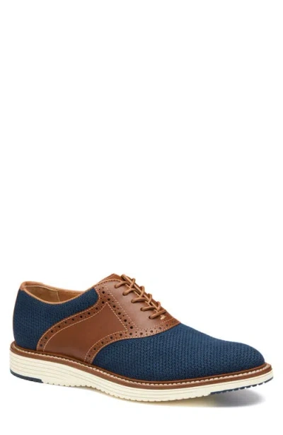 Johnston & Murphy Upton Knit Saddle Shoe In Multi