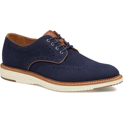 Johnston & Murphy Johnston Murphy Hodges Wing Lace Up Dress Casual Shoe In Blue