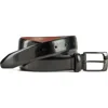Johnston & Murphy Upton Patent Leather Belt In Black