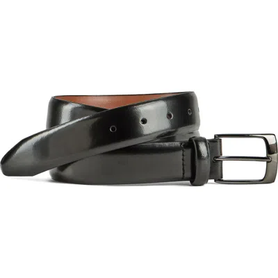 Johnston & Murphy Upton Patent Leather Belt In Black
