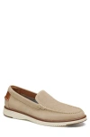 Johnston & Murphy Upton Perf Venetian Loafer In Taupe Nubuck