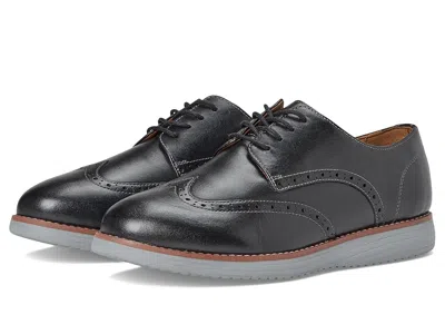 Johnston & Murphy Upton Wingtip (little Kid/big Kid) Boys Shoes Black Full Grain : 13 Little Kid M, Leather