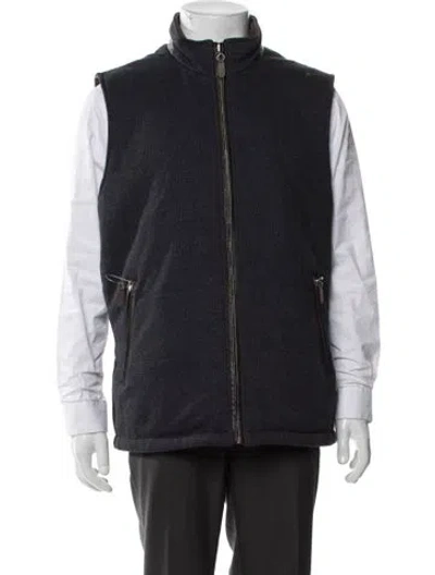 Pre-owned Johnston & Murphy Vest In Blue