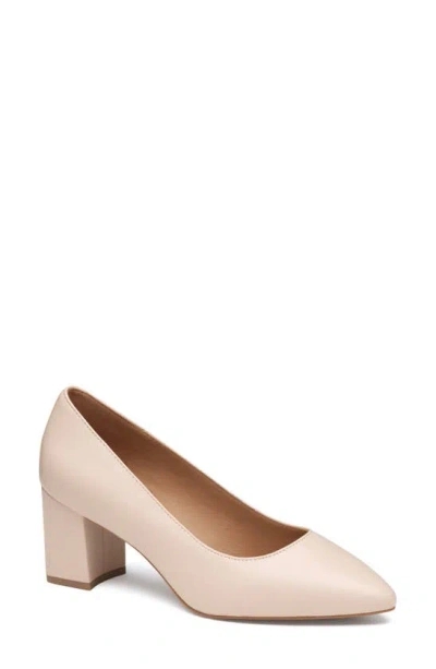 Johnston & Murphy Vicki Block Heel Pump In Blush Glove