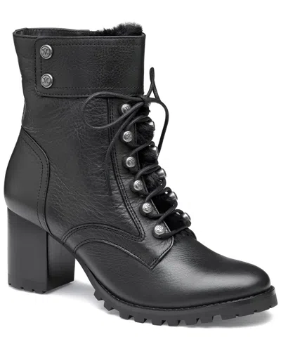 Johnston & Murphy Vivica Lace-up Boot In Black