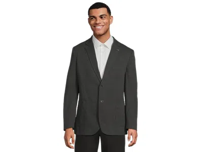 Johnston & Murphy Washed Cotton Blazer In Black