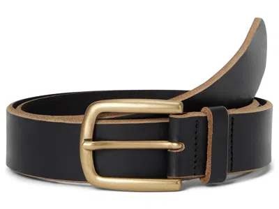 Johnston & Murphy Weathered Raw Edge Belt Men's Belts Black: 34